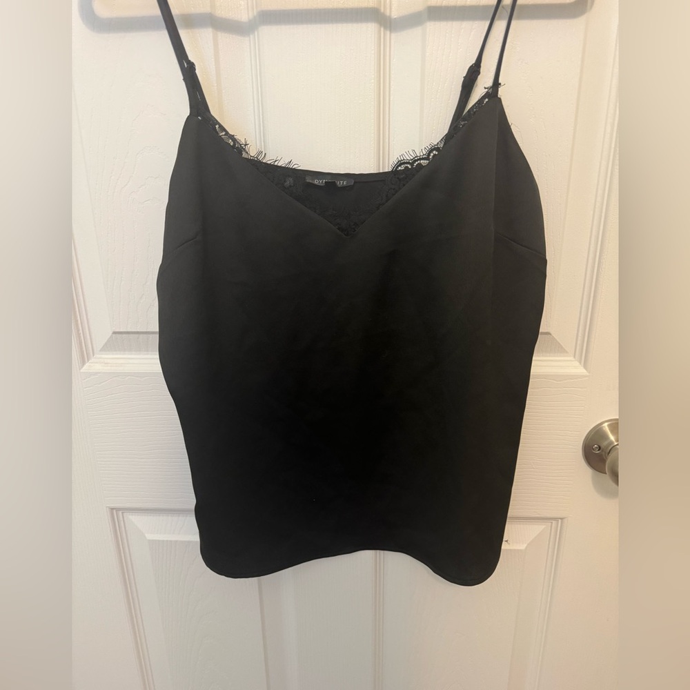 Zara Black Camisole with Lace Detail